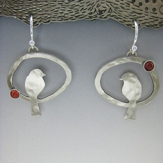 Vintage Bird Artisan Earrings