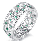 Elegant Starwoven Silver Ring