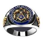 Vintage Masonic Emblem Ring