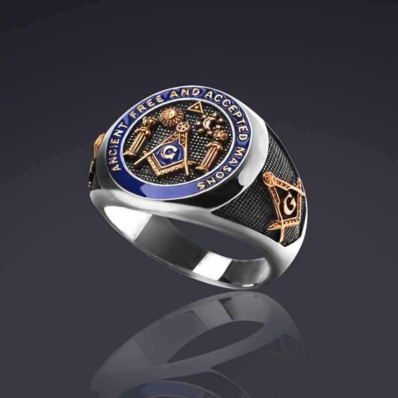 Vintage Masonic Emblem Ring