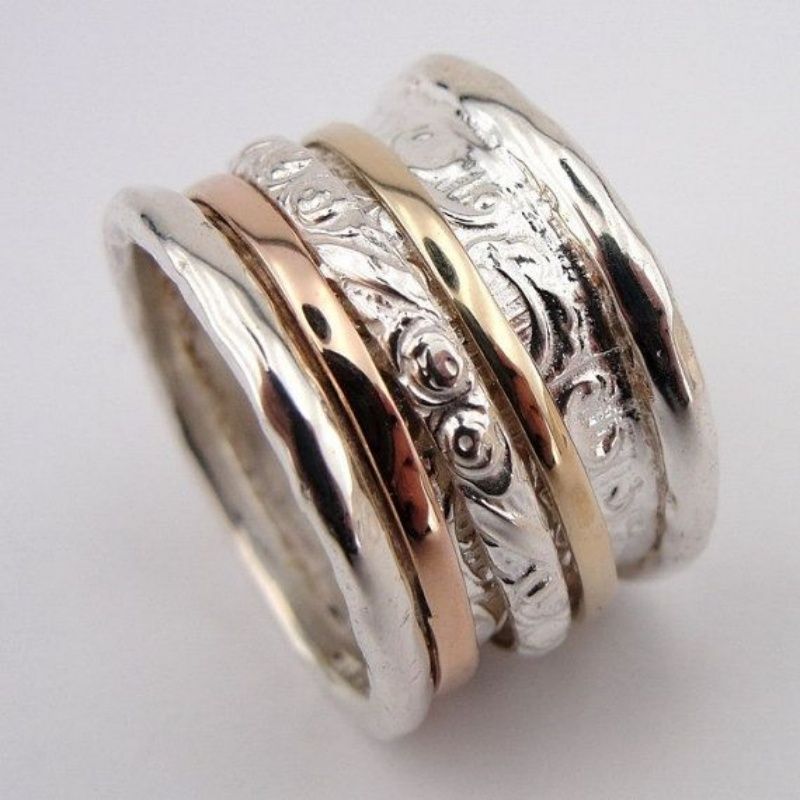 Vintage Textured Fusion Ring