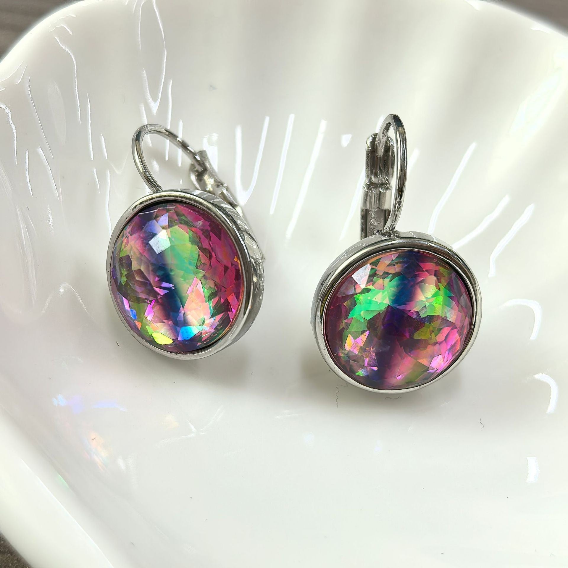 Rainbow Crystal Earrings