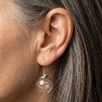 Silver Dandelion Earrings