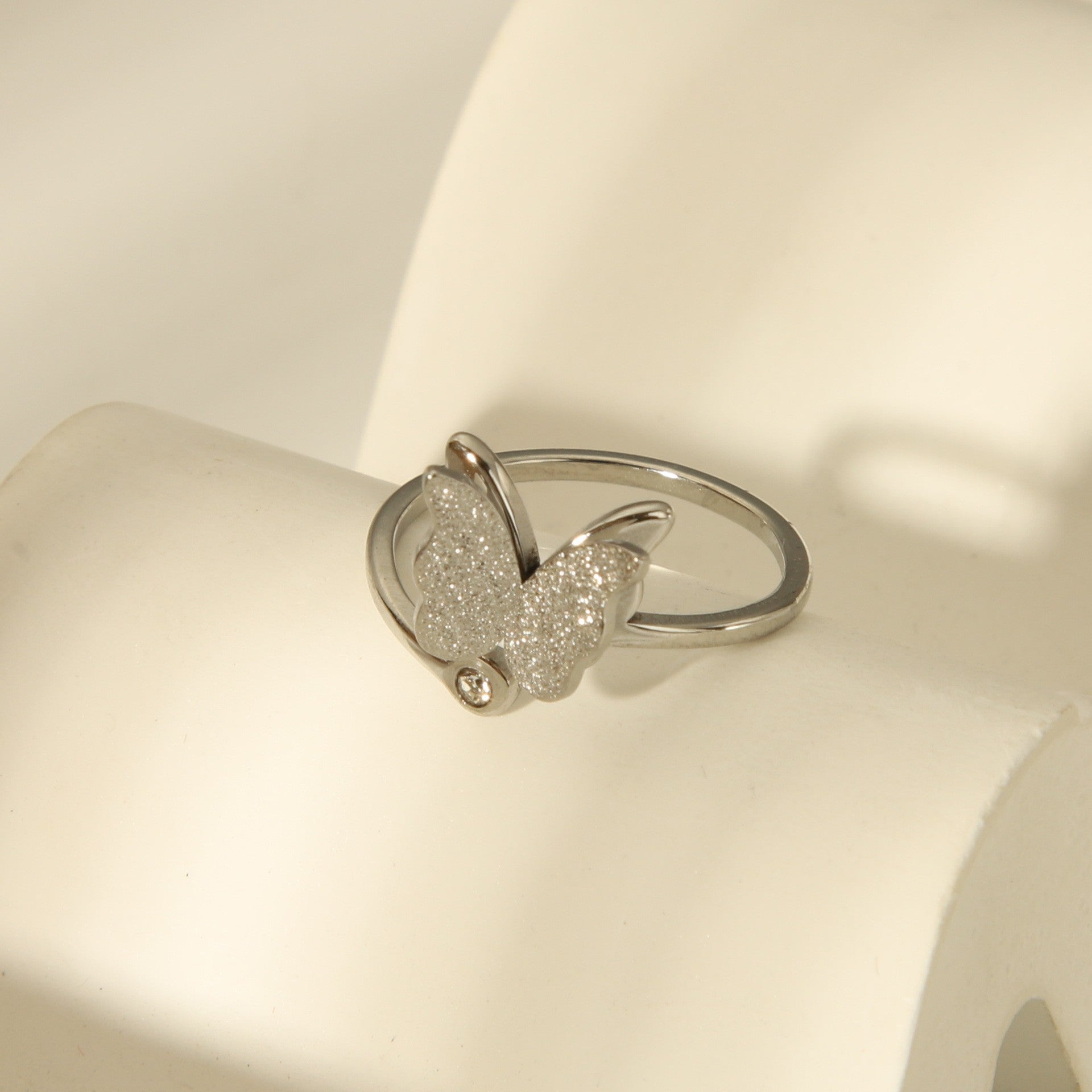 Sparkle Butterfly Ring