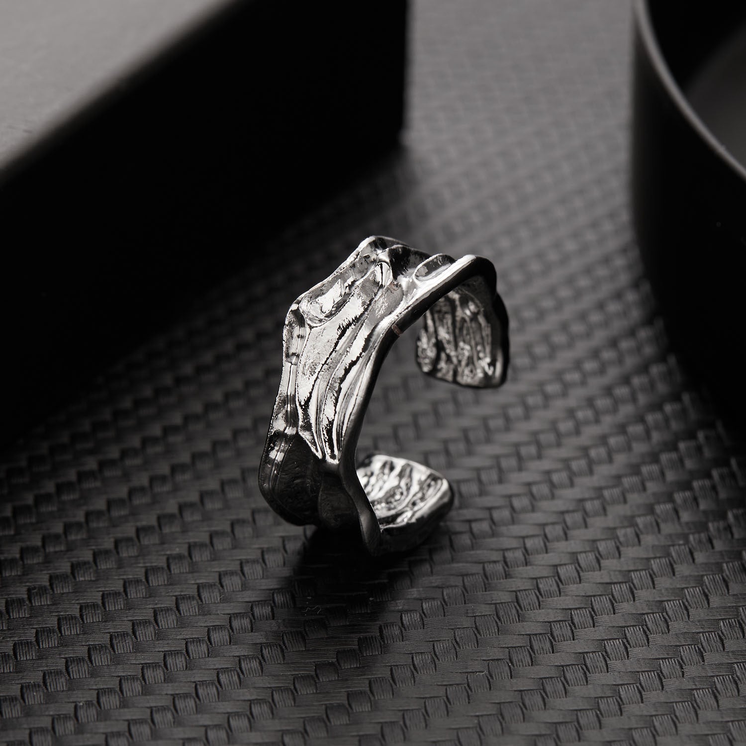 Statement Silver Cuff Ring
