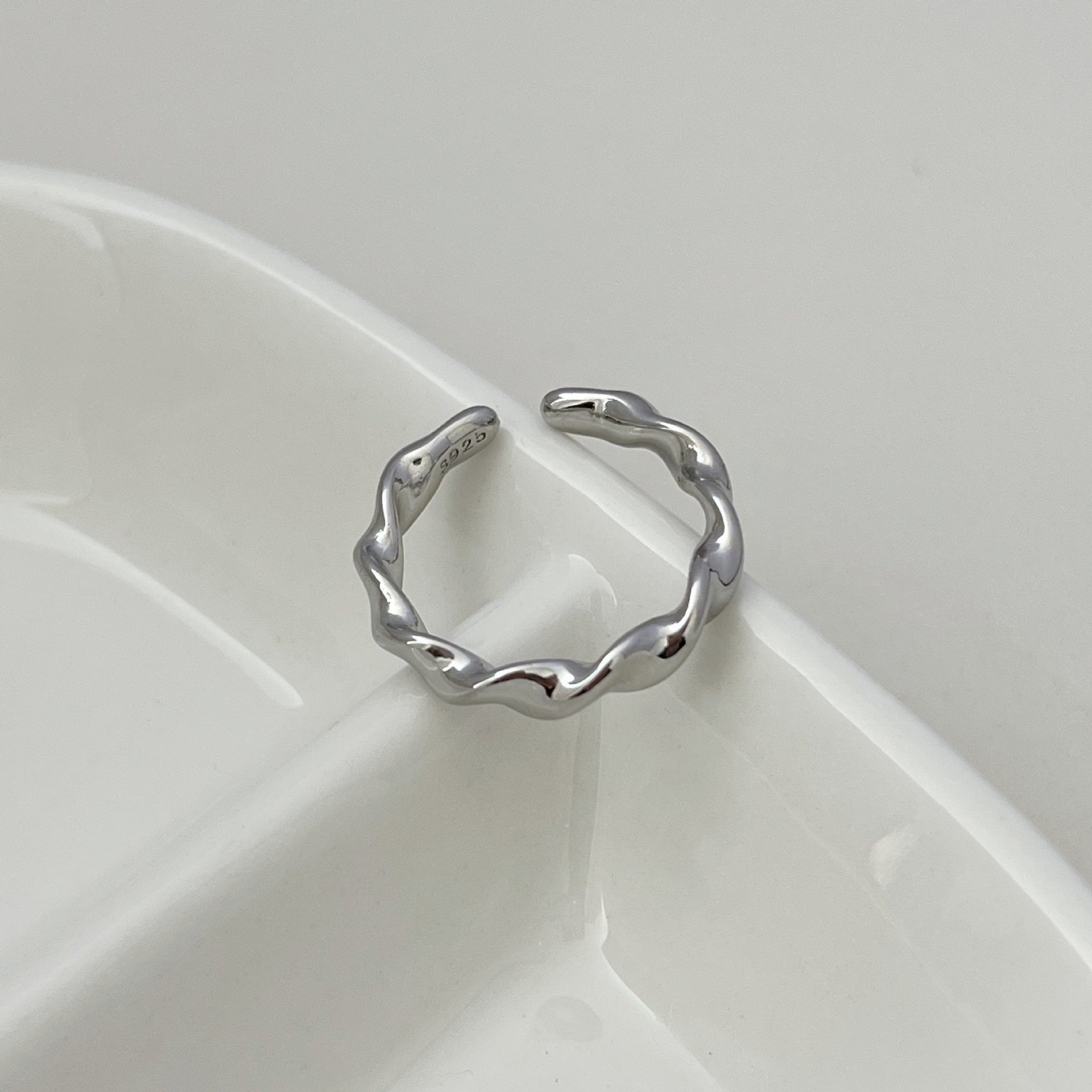 Twisted Silver Ring