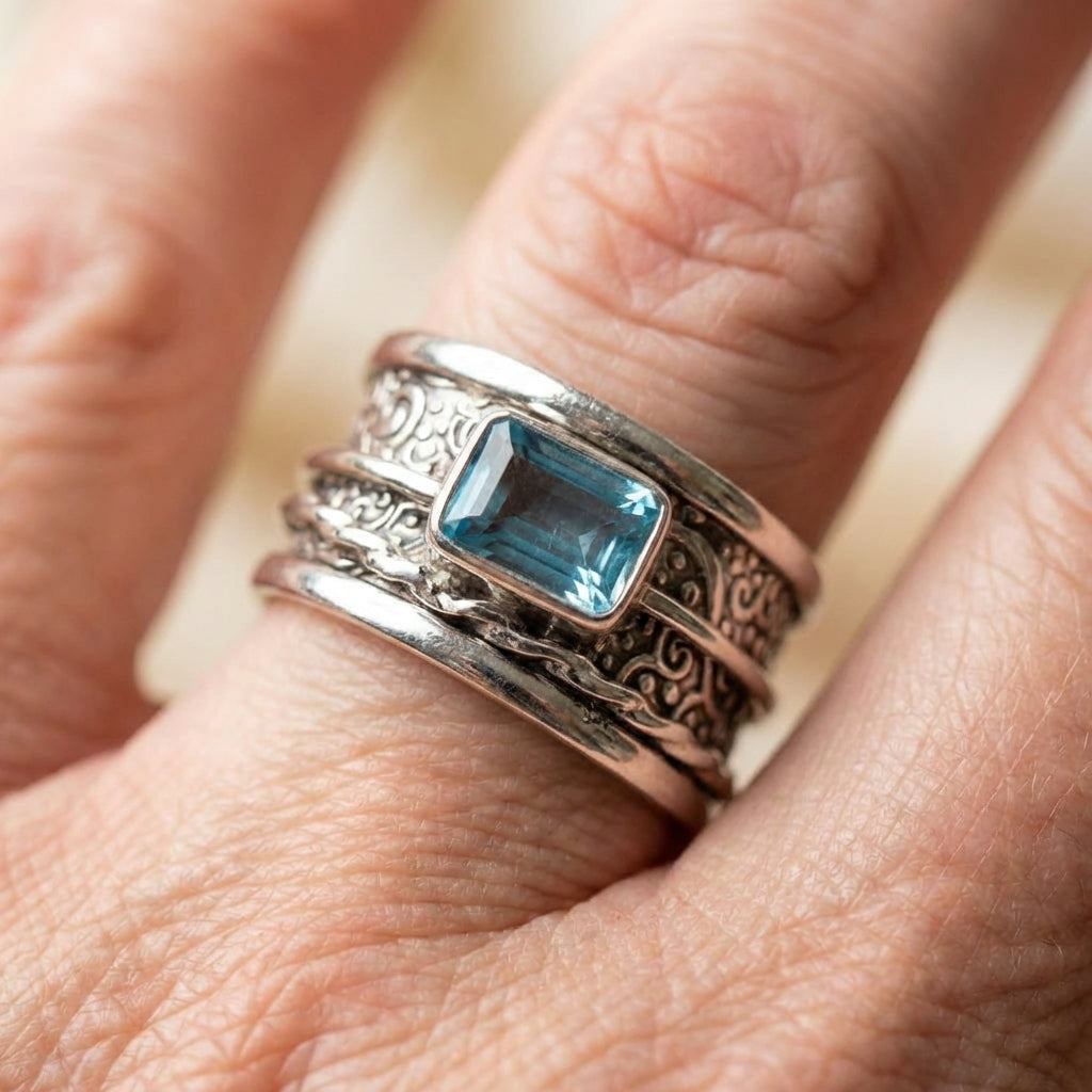 Vintage Aquamarine Ring