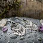 Vintage Black Rhinestone Bohemian Earrings