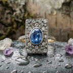 Vintage Bright Cut Gold Ring