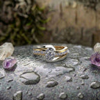 Vintage Bright Gold & Silver Ring