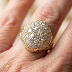 Vintage Bright Rounded Gold Ring