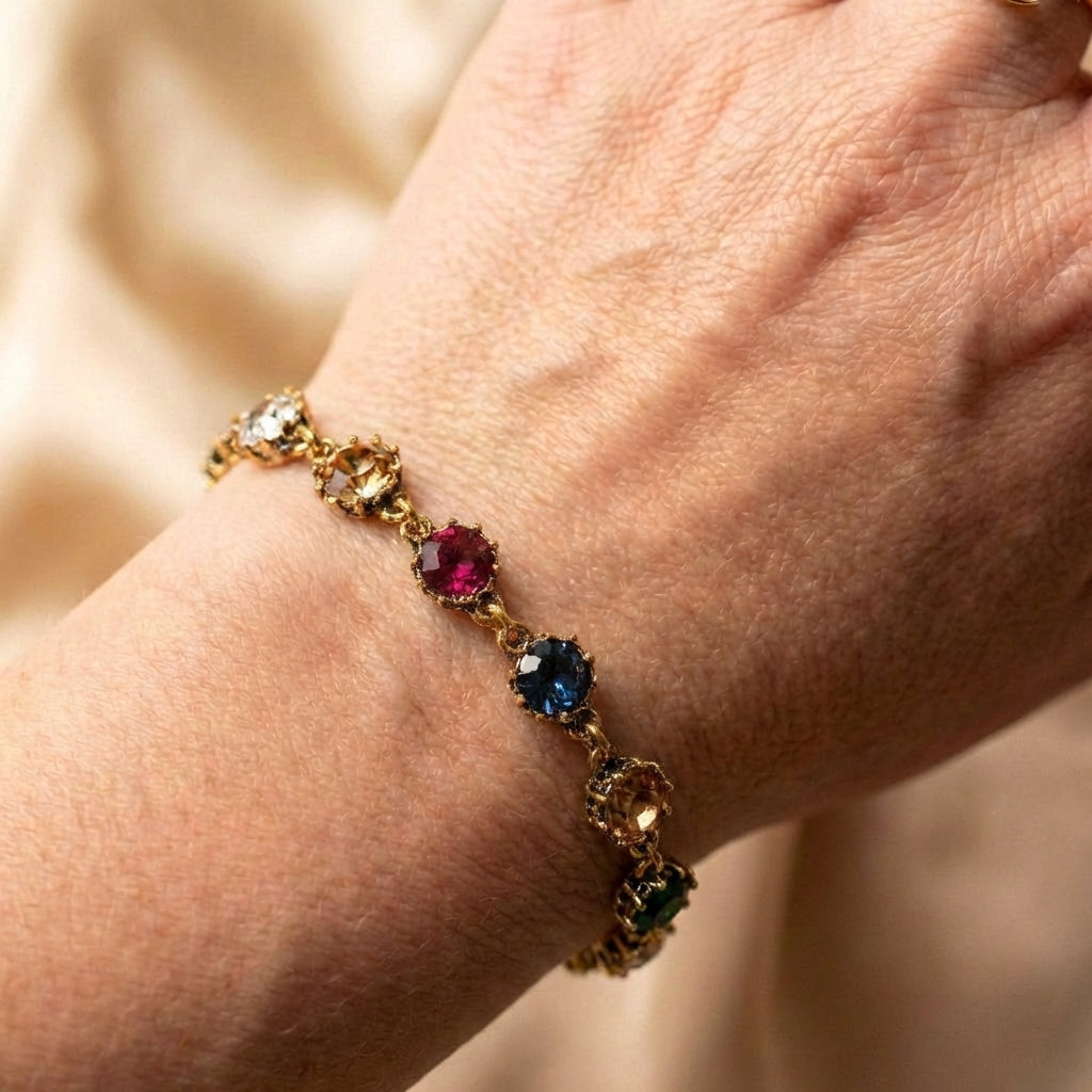 Vintage Colorful Exquisite Circle Elegant Bracelet