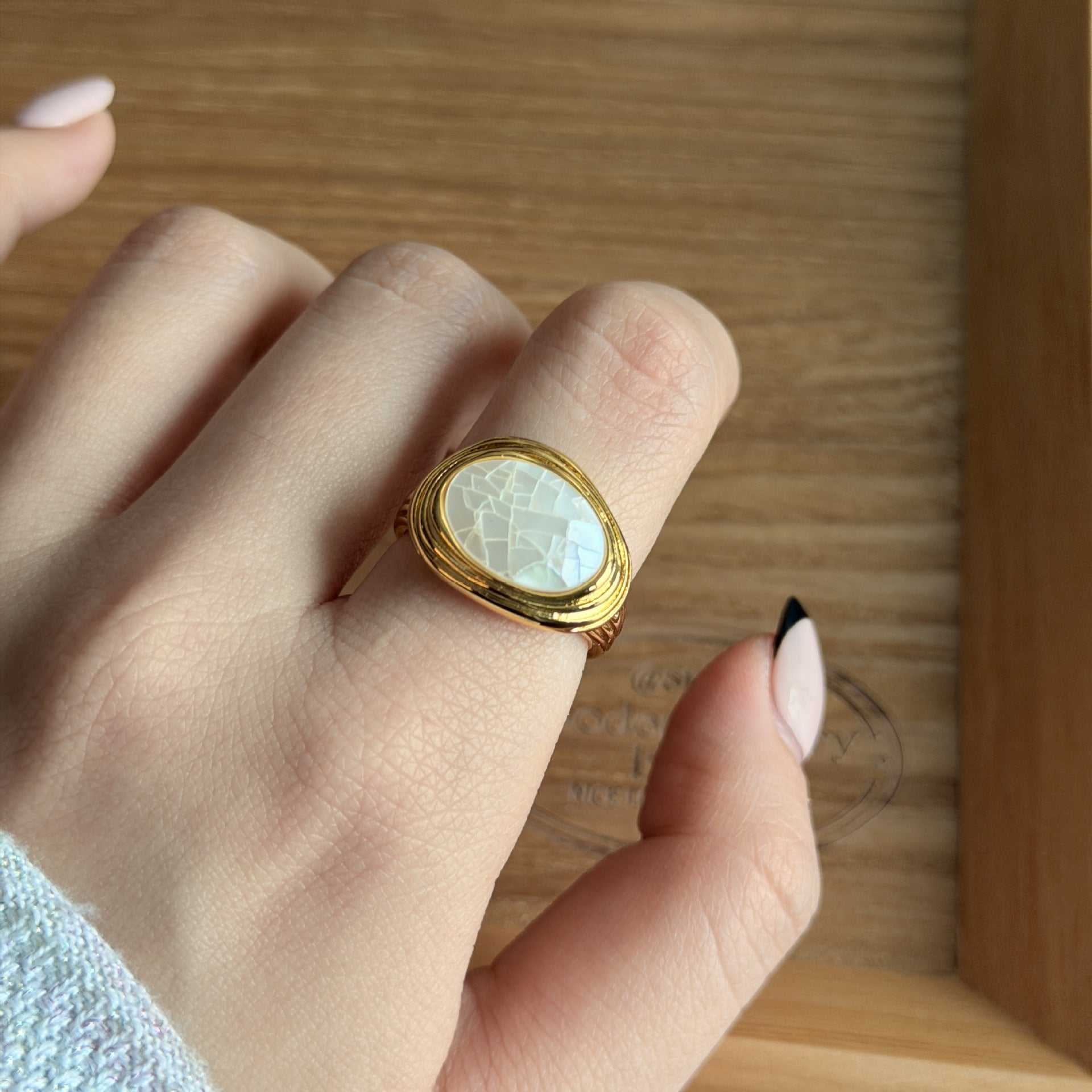 Vintage Crackle Ring