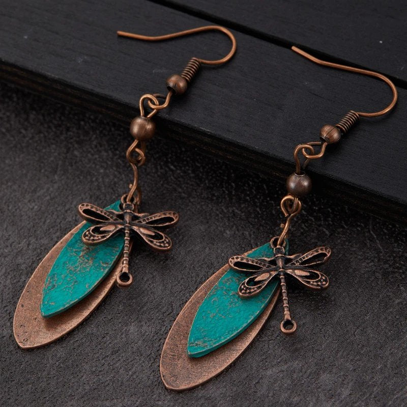 Vintage Dragonfly Earrings