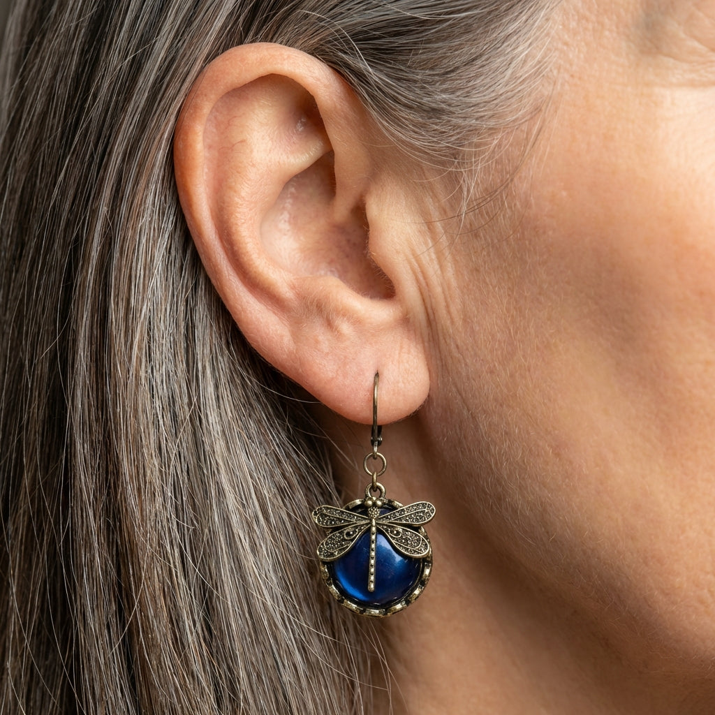 Vintage Dragonfly Earrings