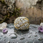Vintage Exquisite Bright Gold Ring