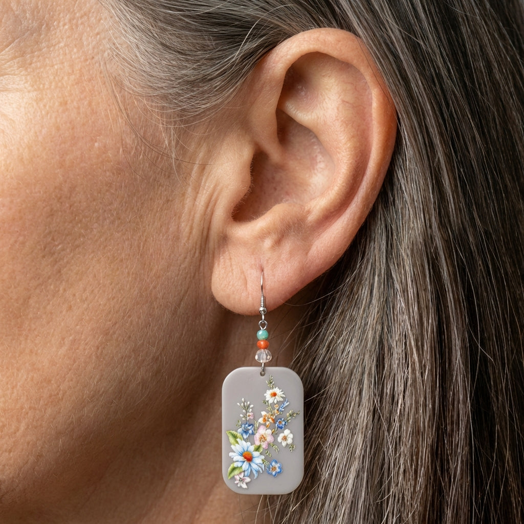 Vintage Floral Earrings