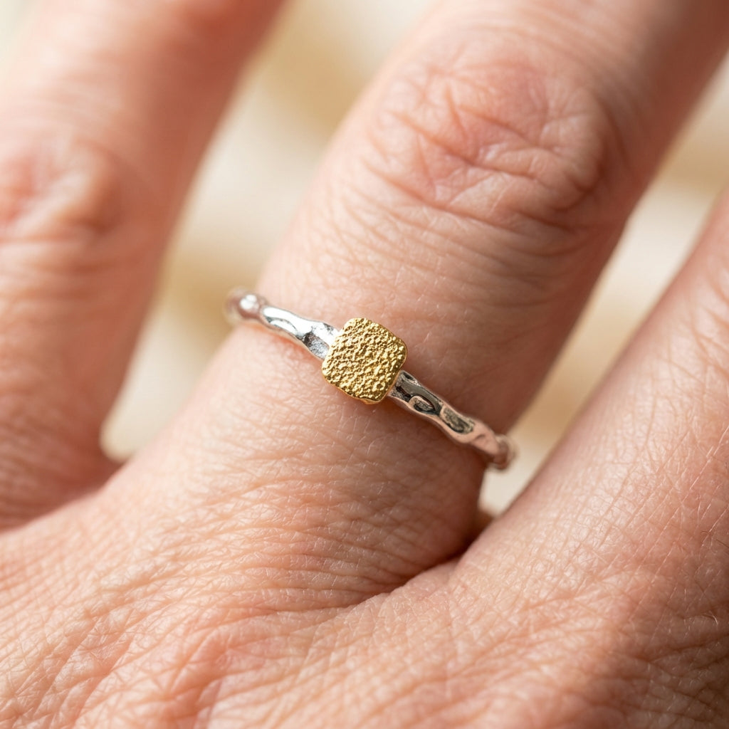 Vintage Gold Ball Ring