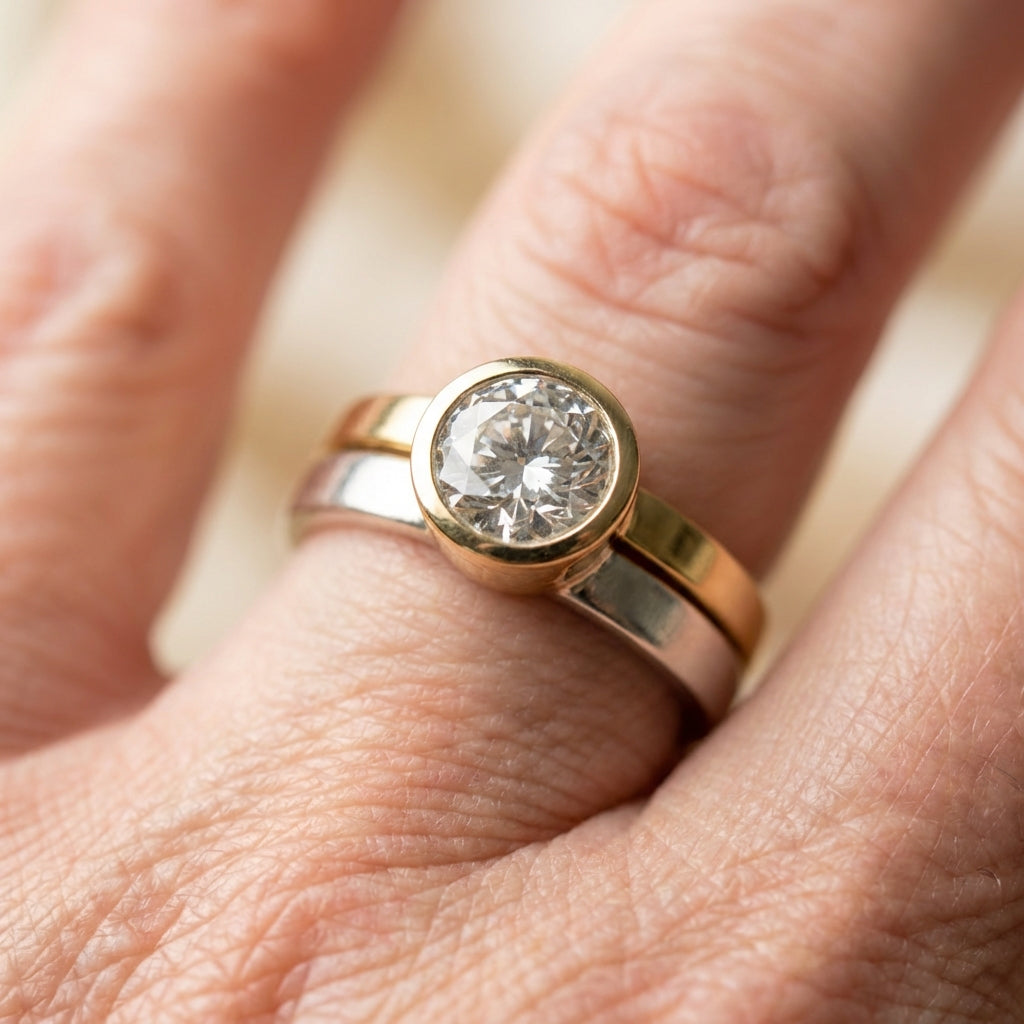 Vintage Gold Silver Ring