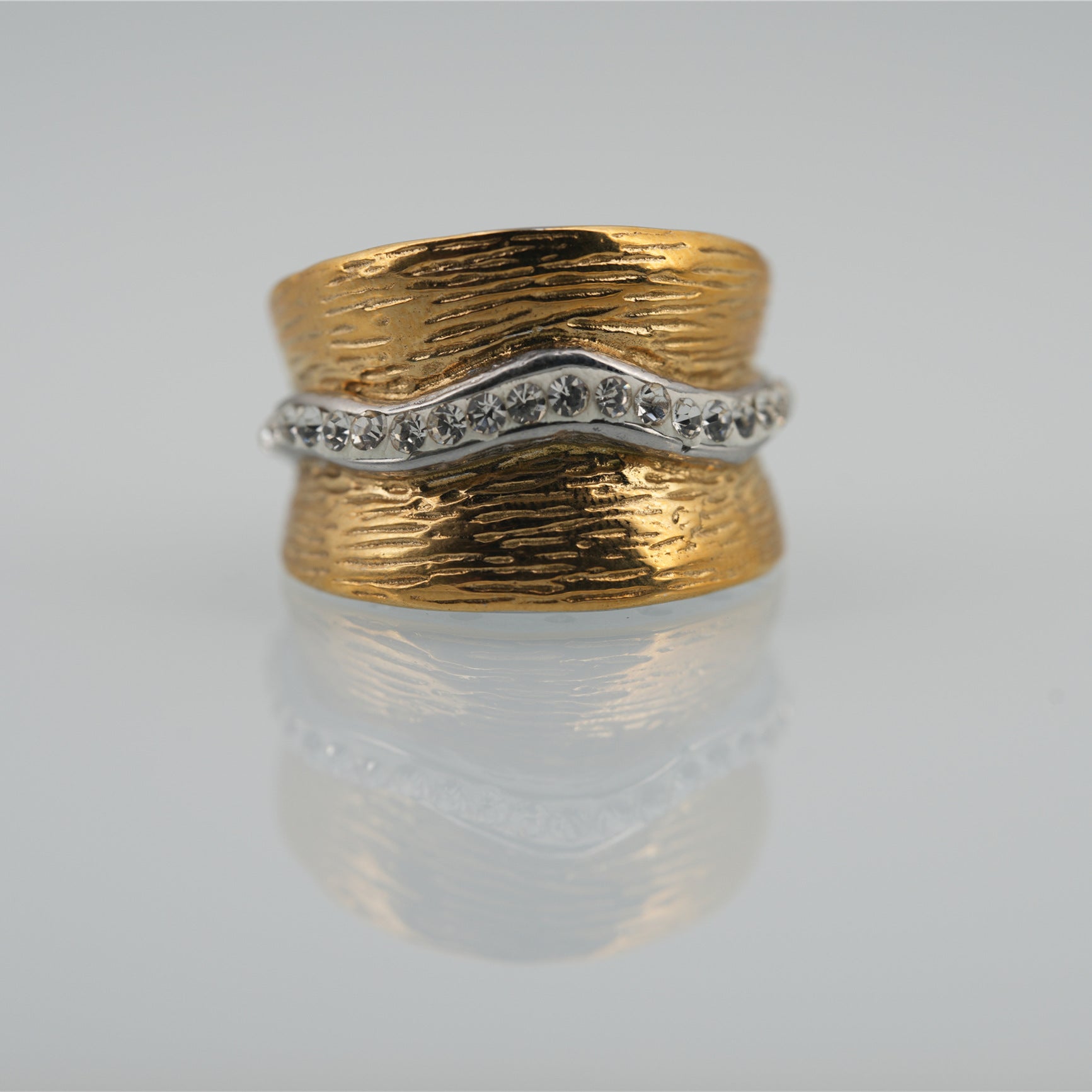 Vintage Gold Textured Ring