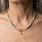 A Vintage Golden Necklace With Stones
