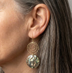 Vintage Handmade Natural Shell Earrings