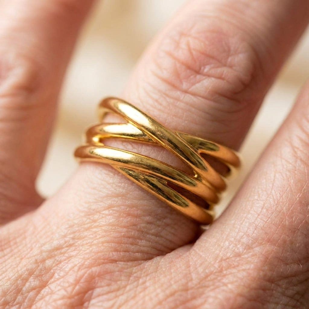 Vintage Layered Cuff Ring