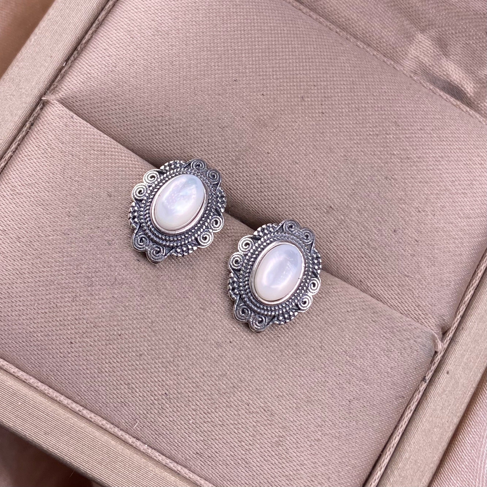 Vintage Moonstone Earrings
