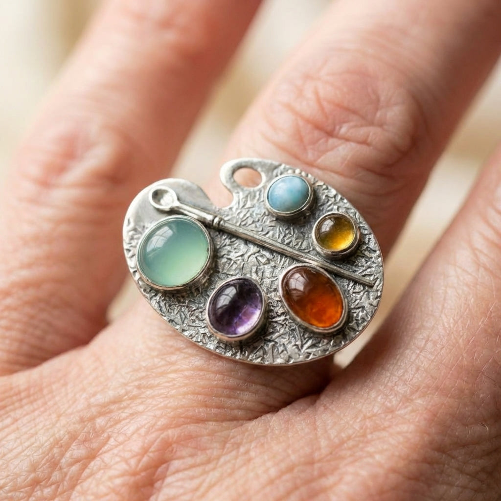 Vintage Multistone Statement Ring