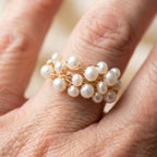 Vintage Pearl Nest Ring