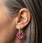 Vintage Pink Flower Earrings