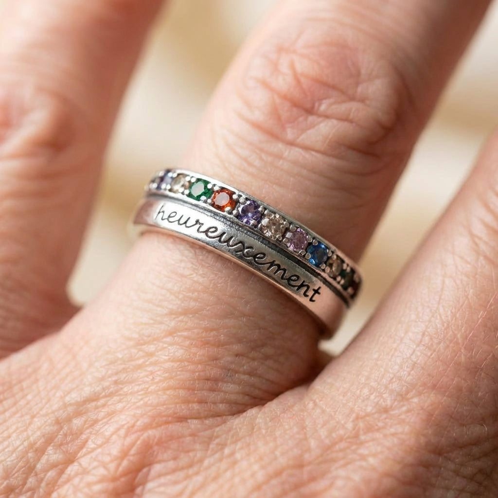Vintage Rainbow Zircon Ring