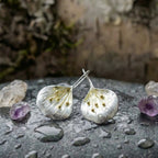 Vintage Silver & Gold Petal Earrings