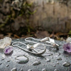 Vintage Silver Irregular Dangling Earrings