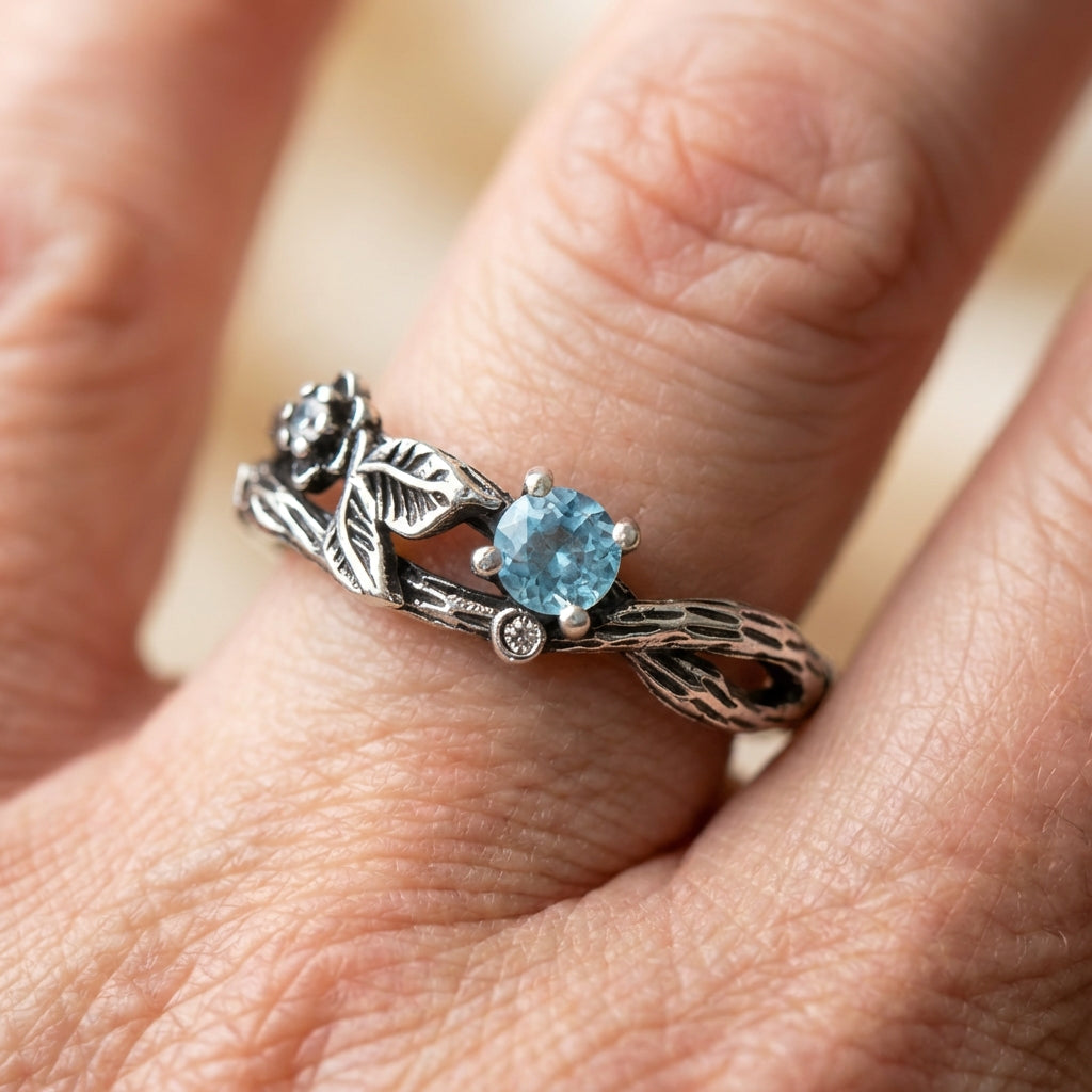 Vintage Topaz Branch Ring