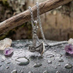 Vintage Viking Axe Pendant Necklace