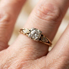 Vintage Zirconia Fine Gold Ring