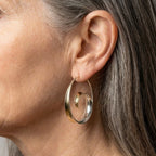 Vintage Earrings With Spiral Waves