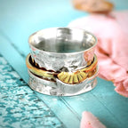 Sun And Moon Spinner Ring