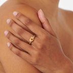 Shades Of Pink Pretzel Ring