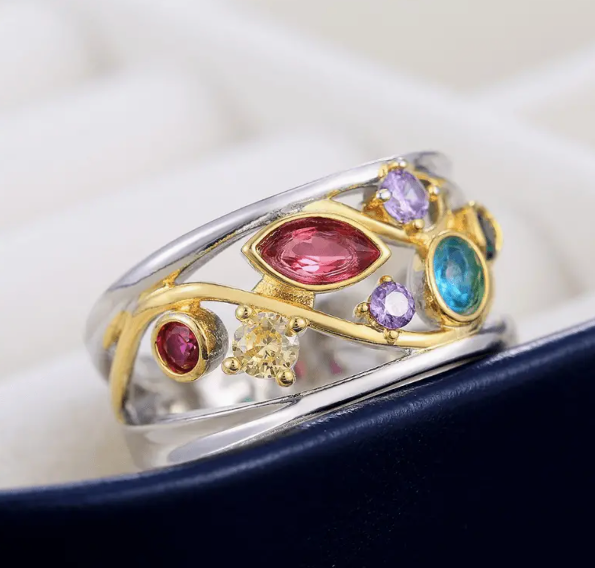 Vintage Colorful Prifddinas Ring