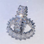 Luxury Zirconia Ring In Gold And Silver