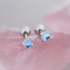 Moonstone Earrings In Sterling Silver