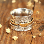 Sun And Moon Spinner Ring