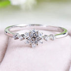 Snowflake Ring In Sterling Silver 925