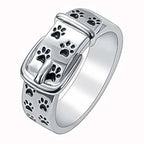 Cute And Stylish Dog-Inspired Collar Ring