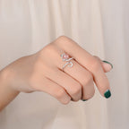 Pink Kitten Ring In 925 Sterling Silver And Agate