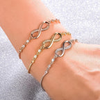 Adjustable Infinity Bracelet In Silver