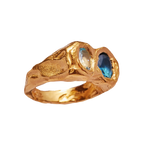Vintage Forged Golden Ring