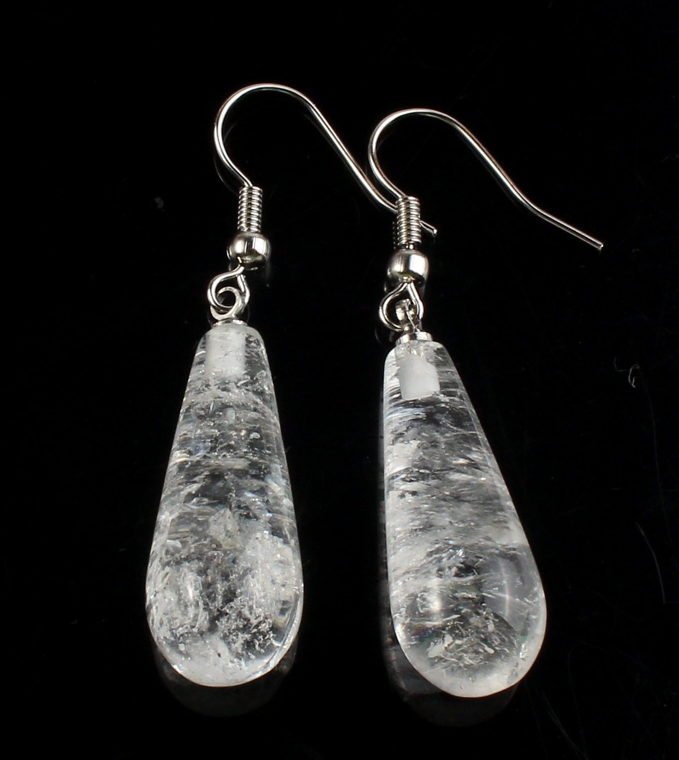 Raw Aquamarine Drop Earrings